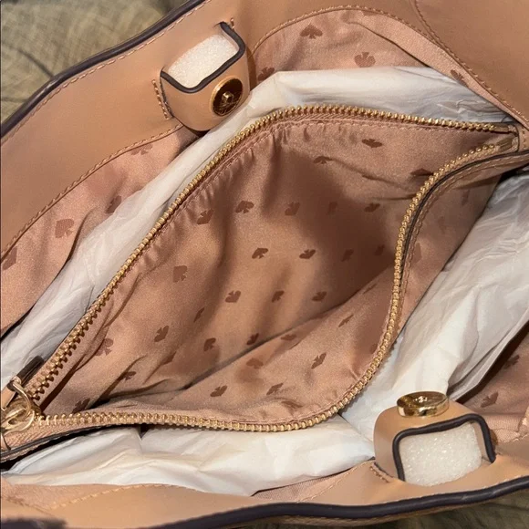 Kate Spade Bag Aster Tan Leather Shoulder Bag - Picture 12 of 17